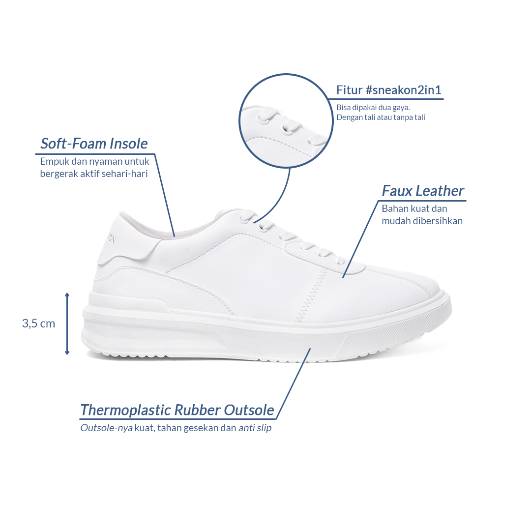 CS - Sneakon 2in1 Ultra AllWhite - Men