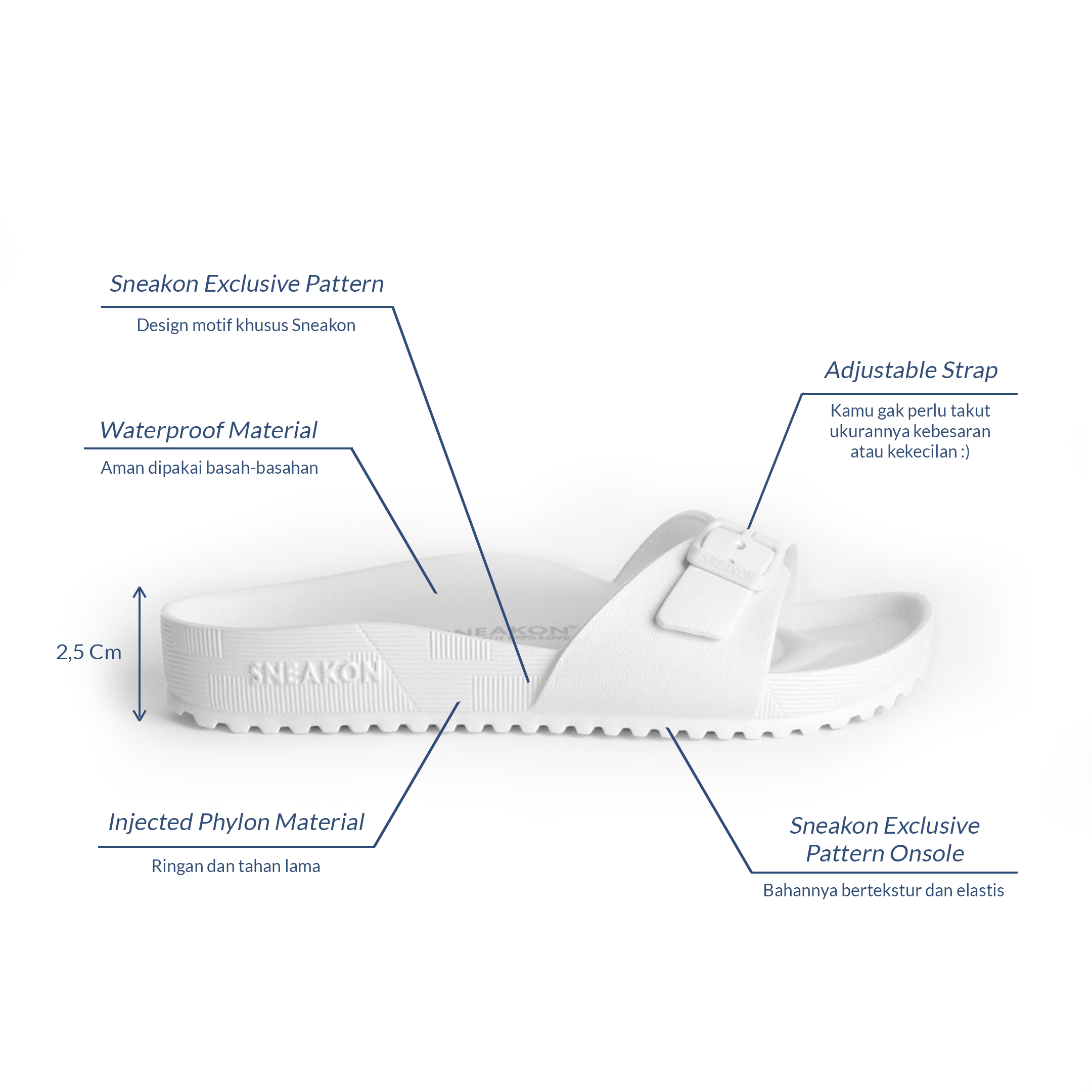 Sneakon Lite Sandal White - Women