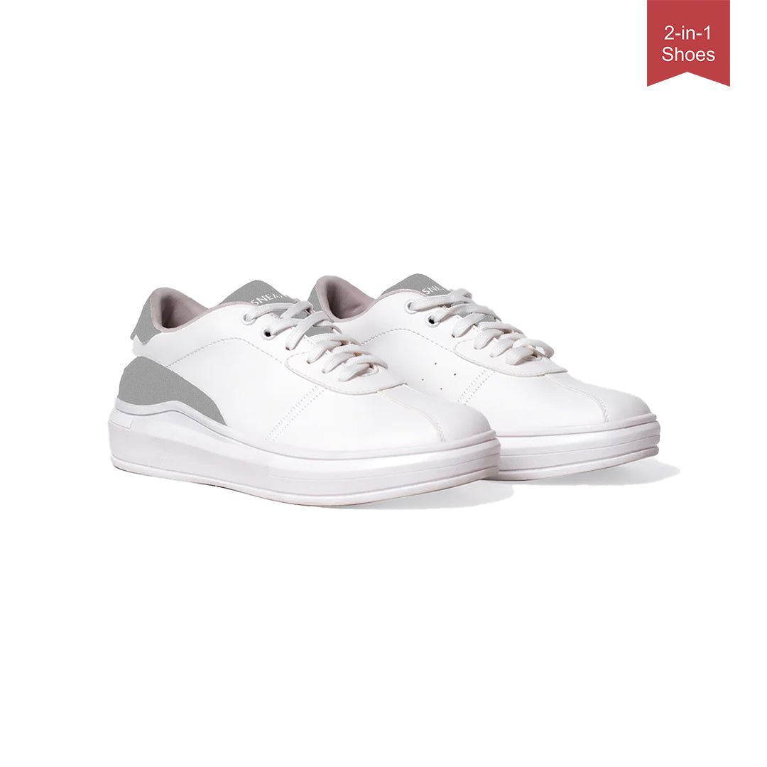 CS - Sneakon 2in1 Ultra WhiteGrey - Women