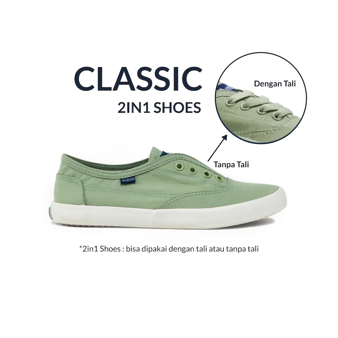 Sneakon 2in1 Classic Sage - Unisex Size 36-40