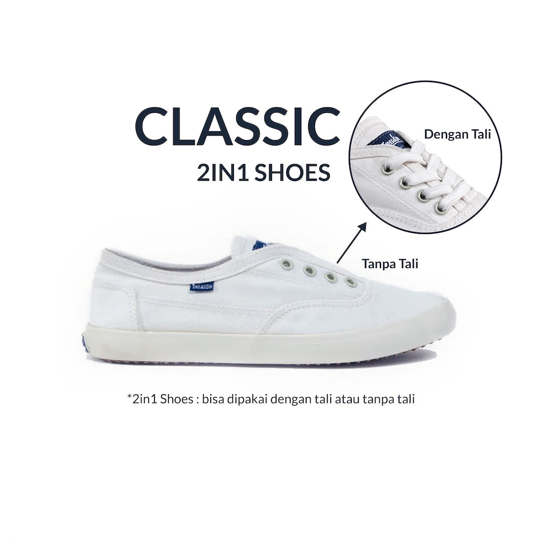 Sneakon 2in1 Classic Dusty White - Unisex Size 36-40