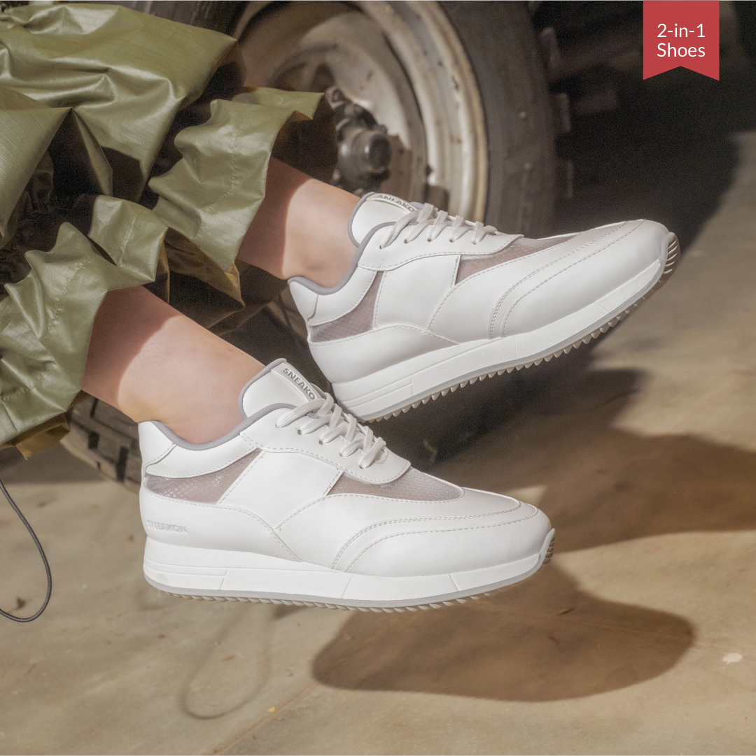 Sneakon 2in1 Marvy White - Women