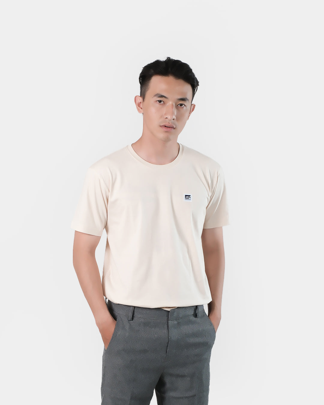 Sneakon Unisex Basic Tshirt Cream