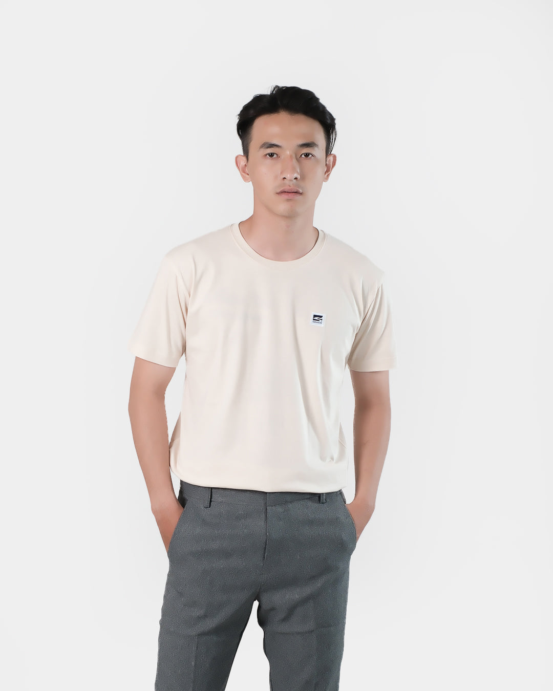 Sneakon Unisex Basic Tshirt Cream