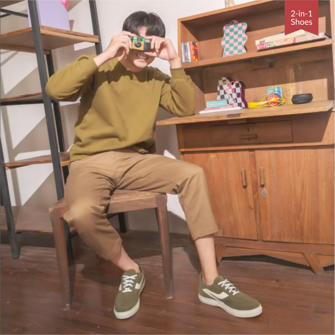 Sneakon 2in1 Signature Olive - Men