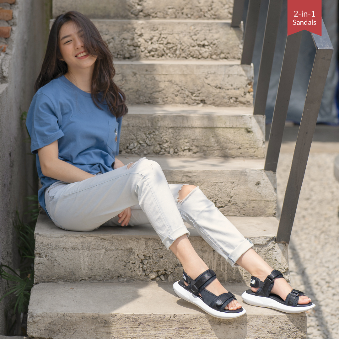 Sneakon 2in1 Fitz Sandal Black - Women