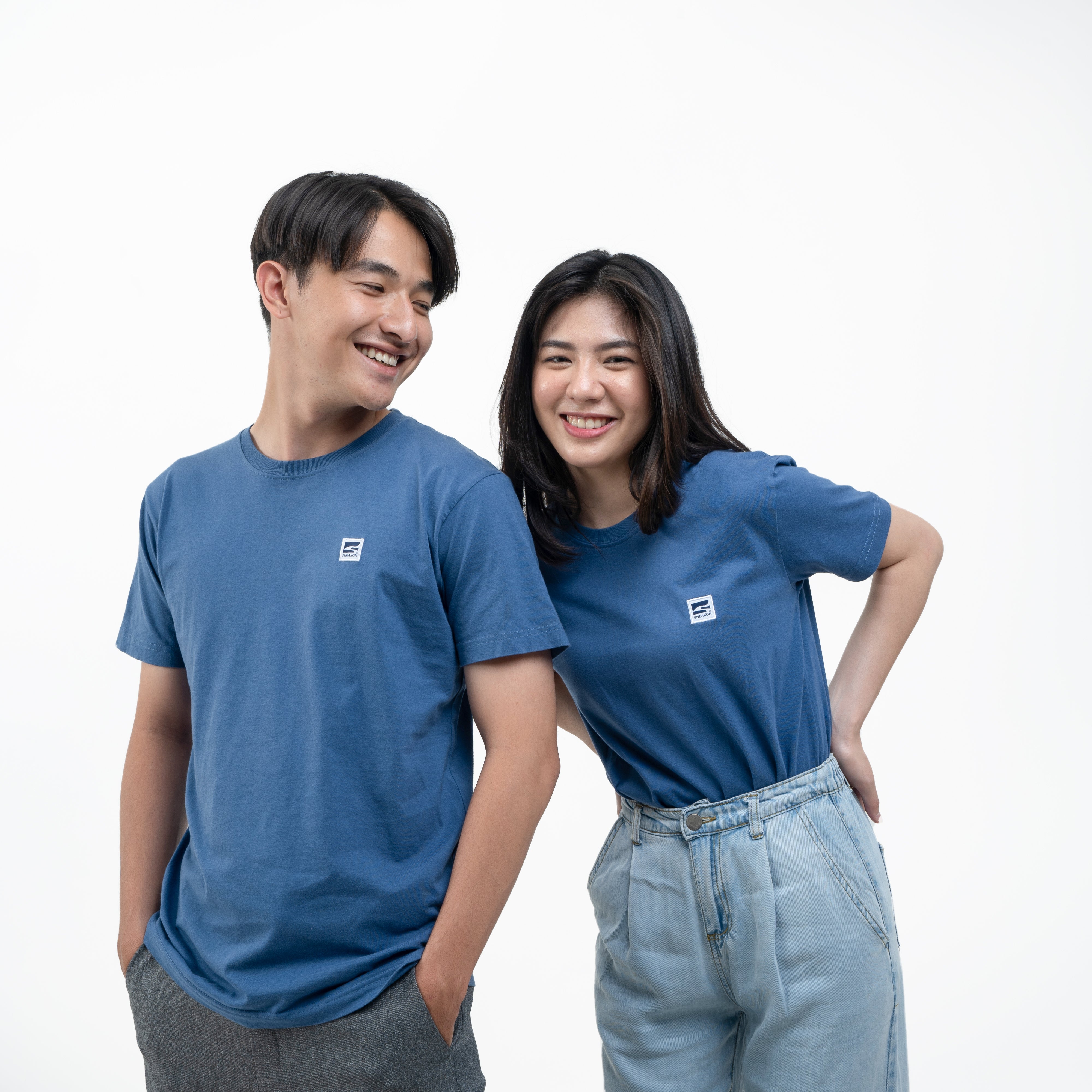 Sneakon Unisex Basic Tshirt Dutch Blue