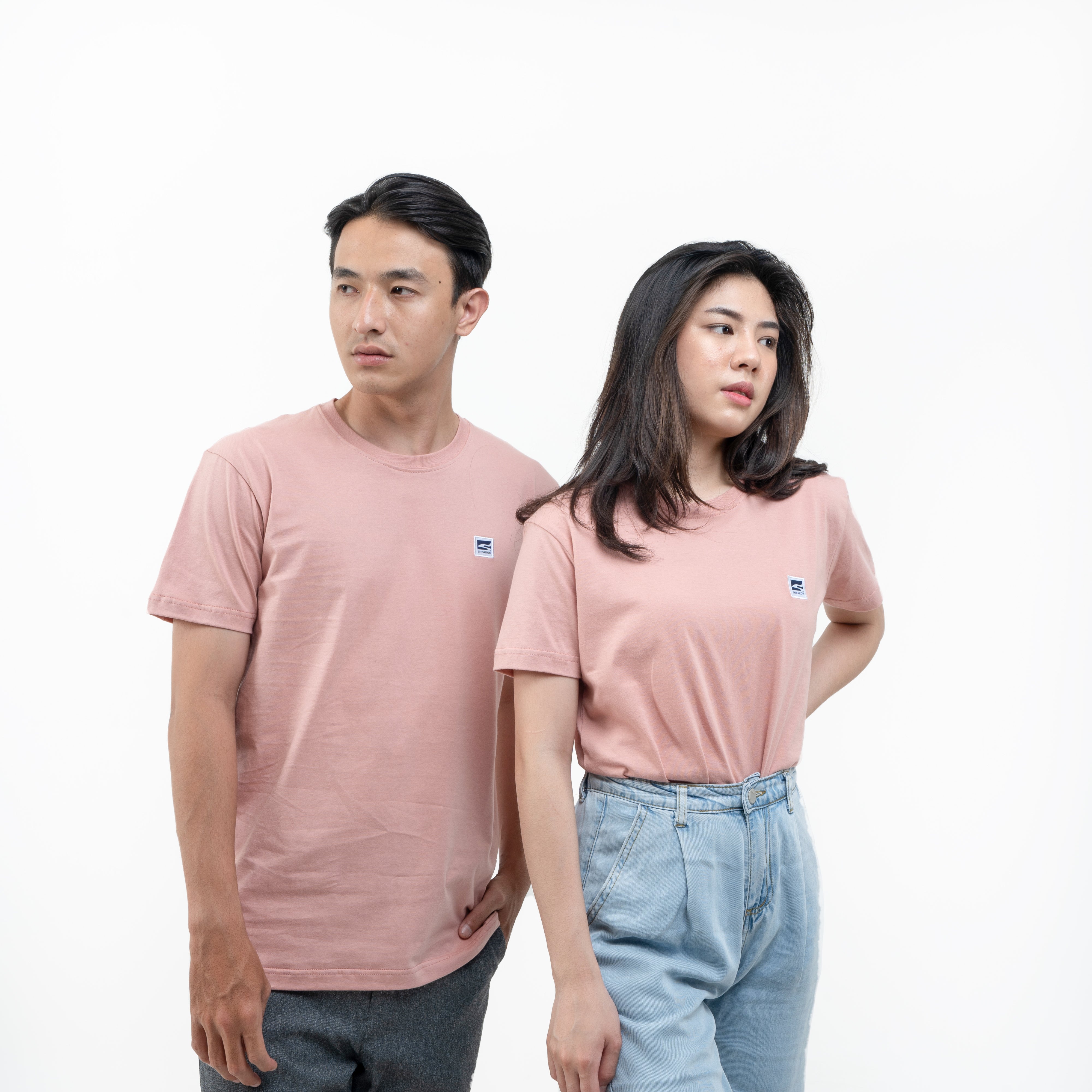 Sneakon Unisex Basic Tshirt Dusty Pink