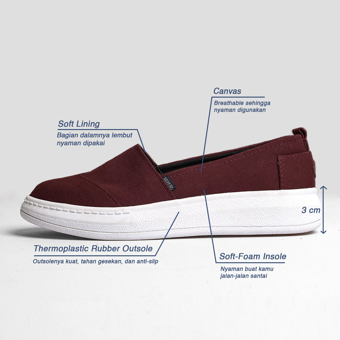 Sneakon Alfa Maroon - Women