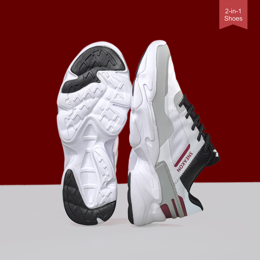 Sneakon 2in1 Prime RedWhite- Unisex
