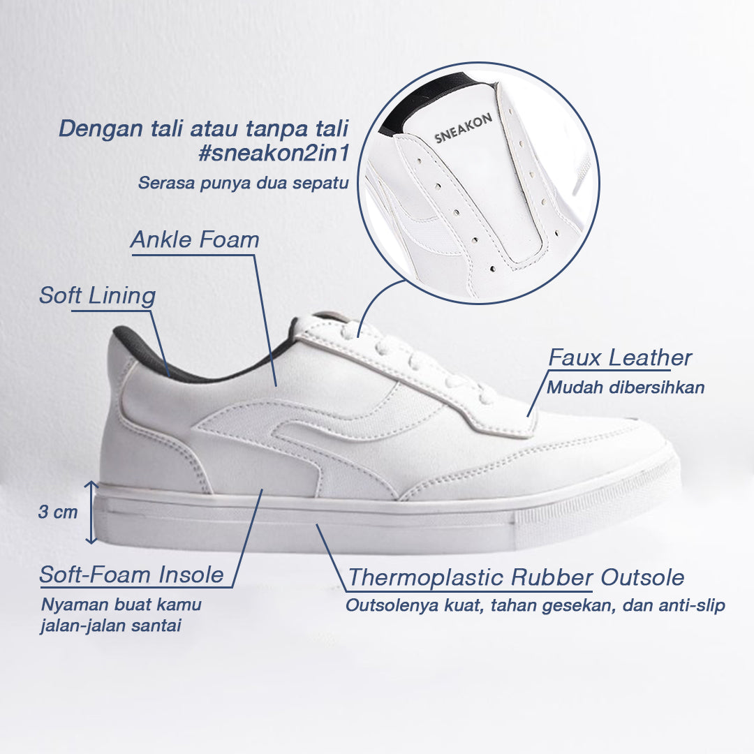 Sneakon 2in1 Signature White - Men