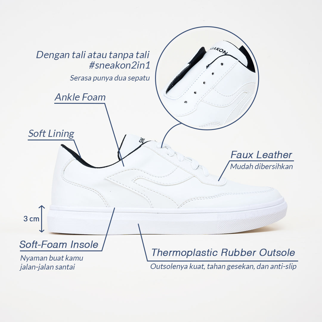 Sneakon 2in1 Signature White - Women