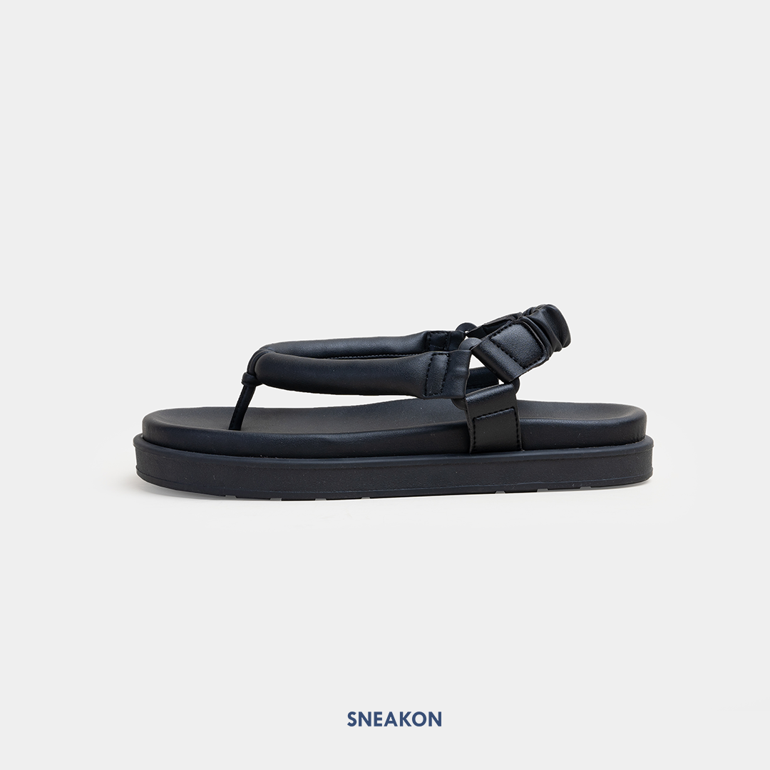 Sneakon Marshmallow Sandals Black - Women