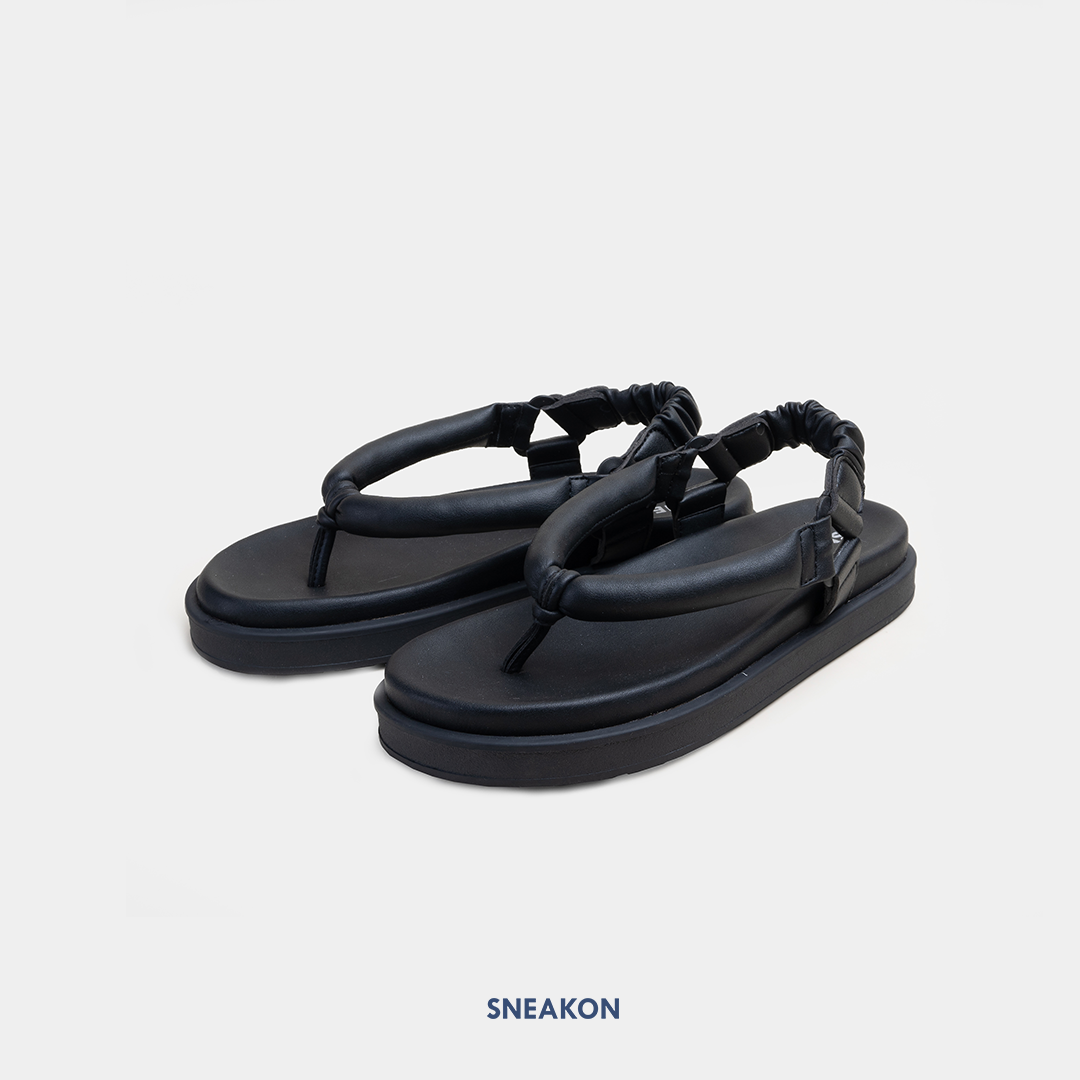 Sneakon Marshmallow Sandals Black - Women