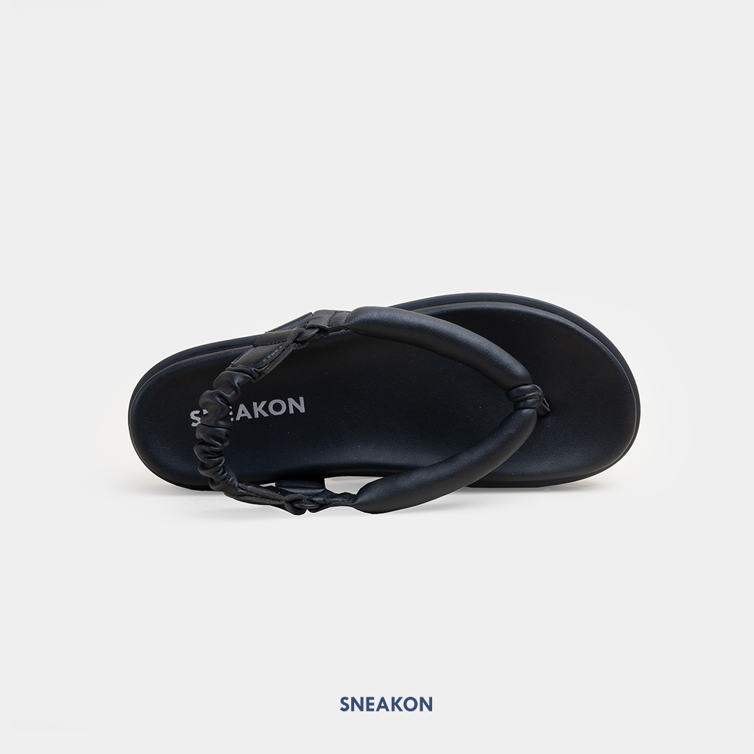 Sneakon Marshmallow Sandals Black - Women
