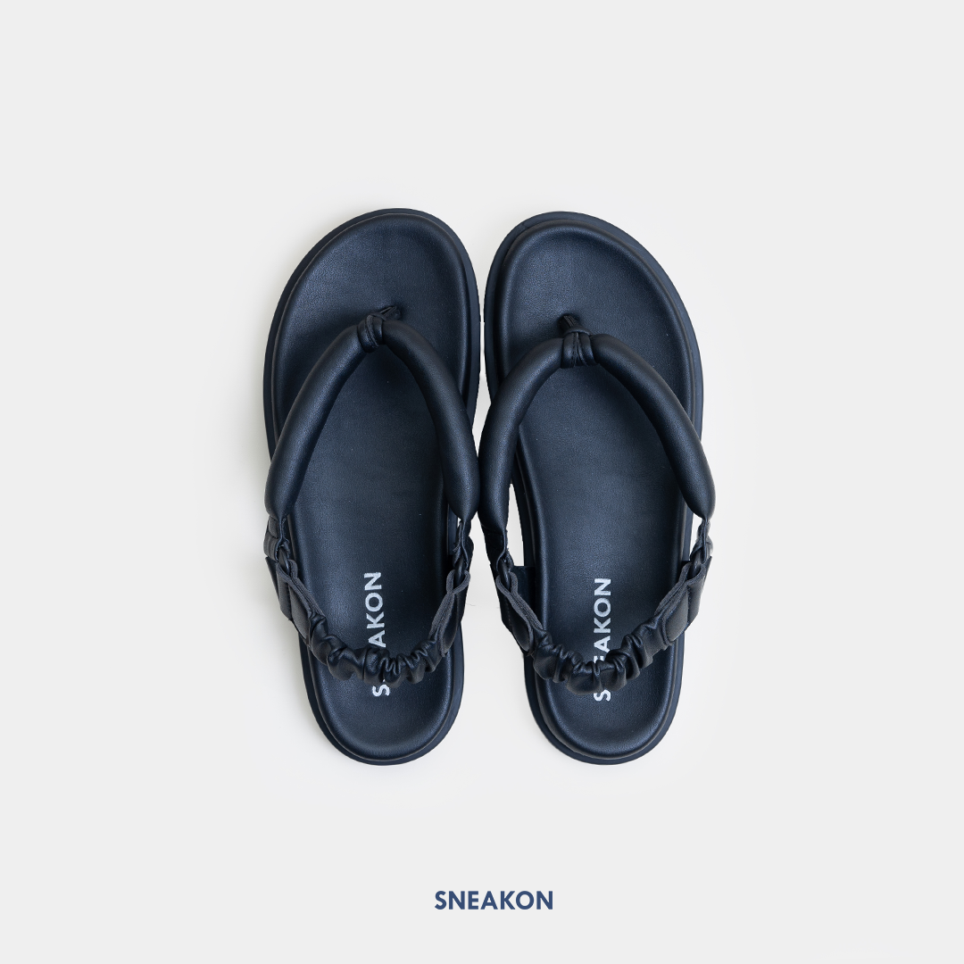 Sneakon Marshmallow Sandals Black - Women