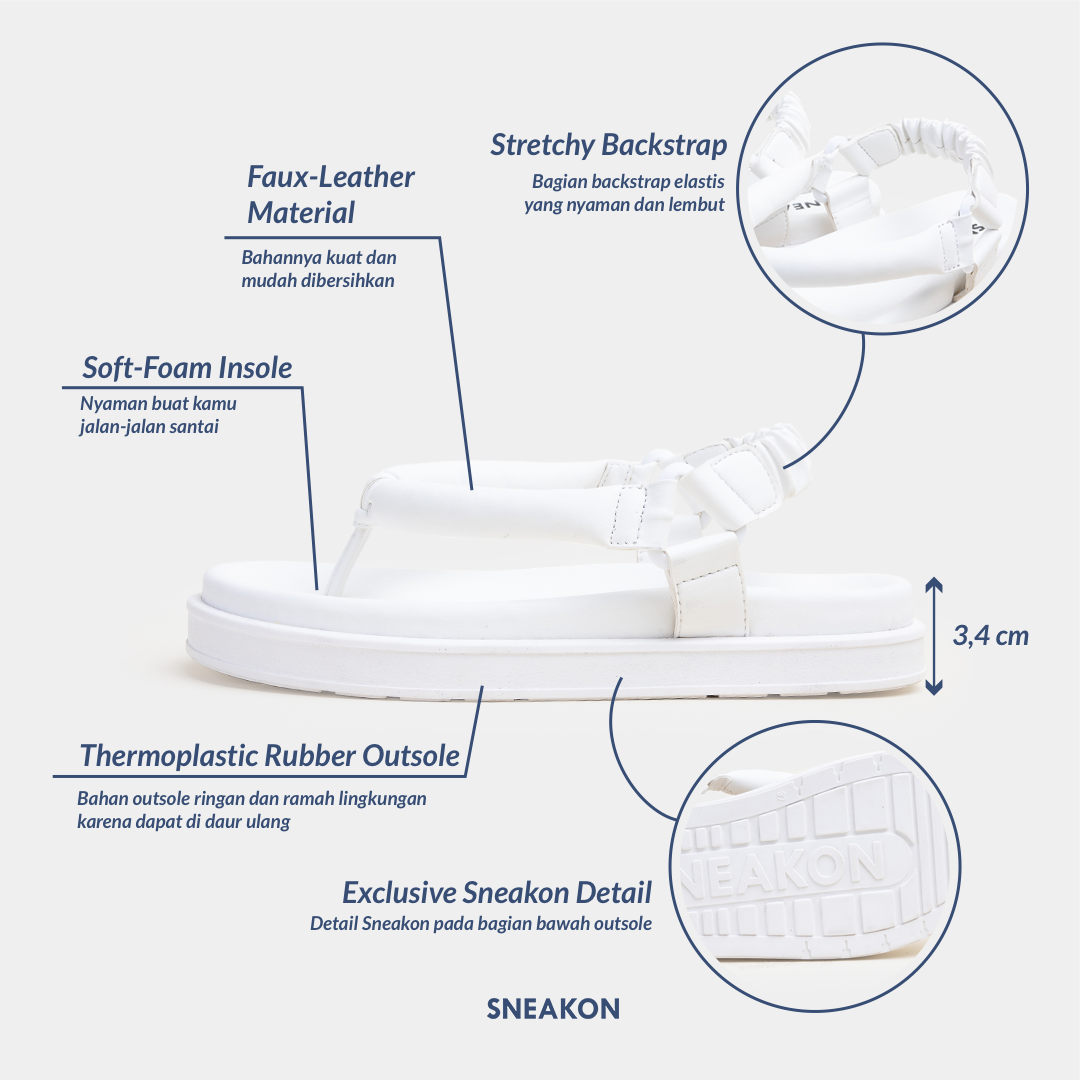 Sneakon Marshmallow Sandals White - Women