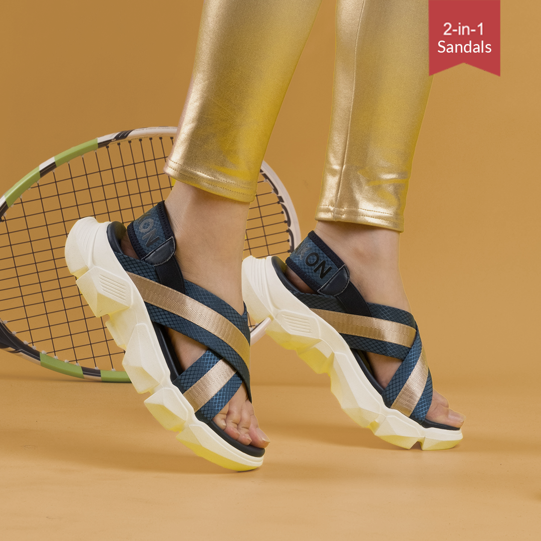 Sneakon 2in1 Ritz Sandal GoldenBlue - Women
