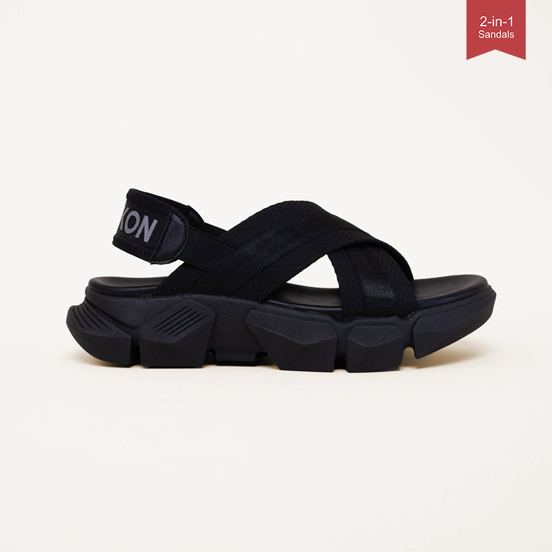 Sneakon 2in1 Ritz Sandal Black - Women
