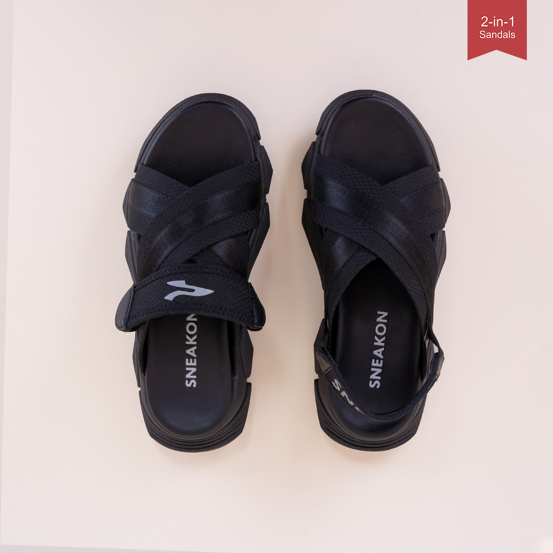 Sneakon 2in1 Ritz Sandal Black - Women