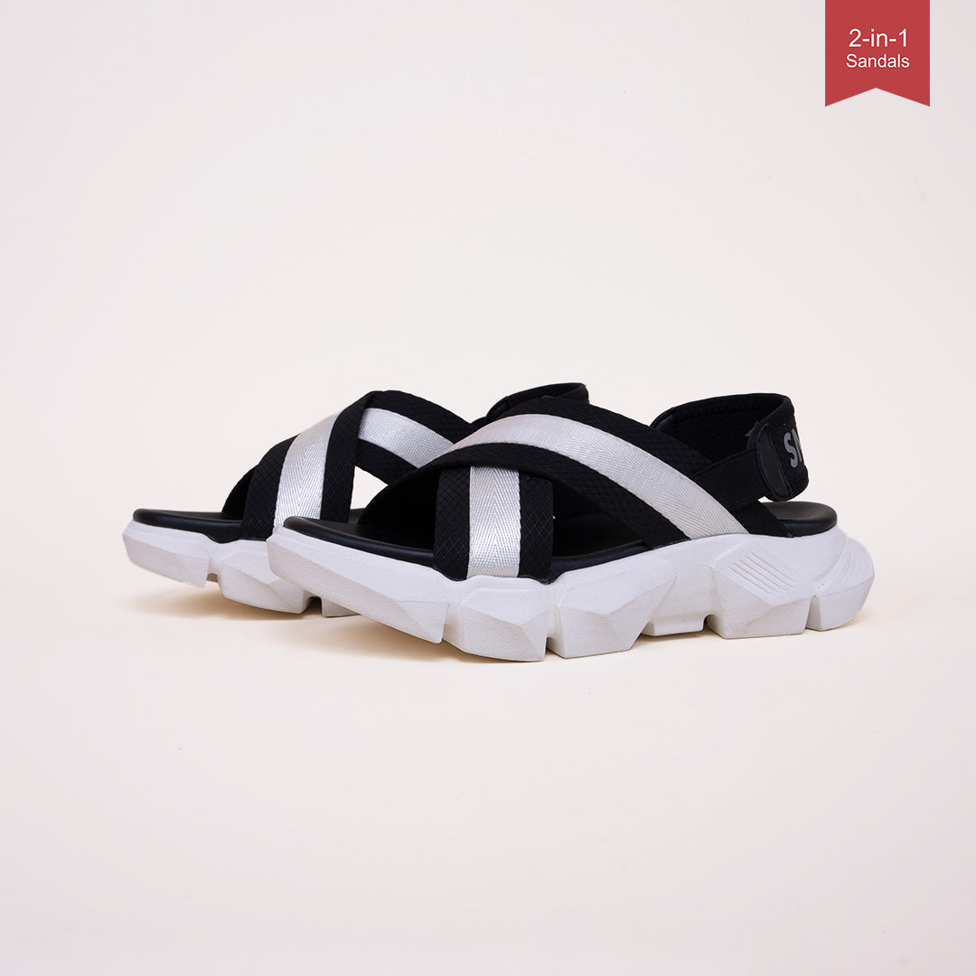 Sneakon 2in1 Ritz Sandal BlackWhite - Women