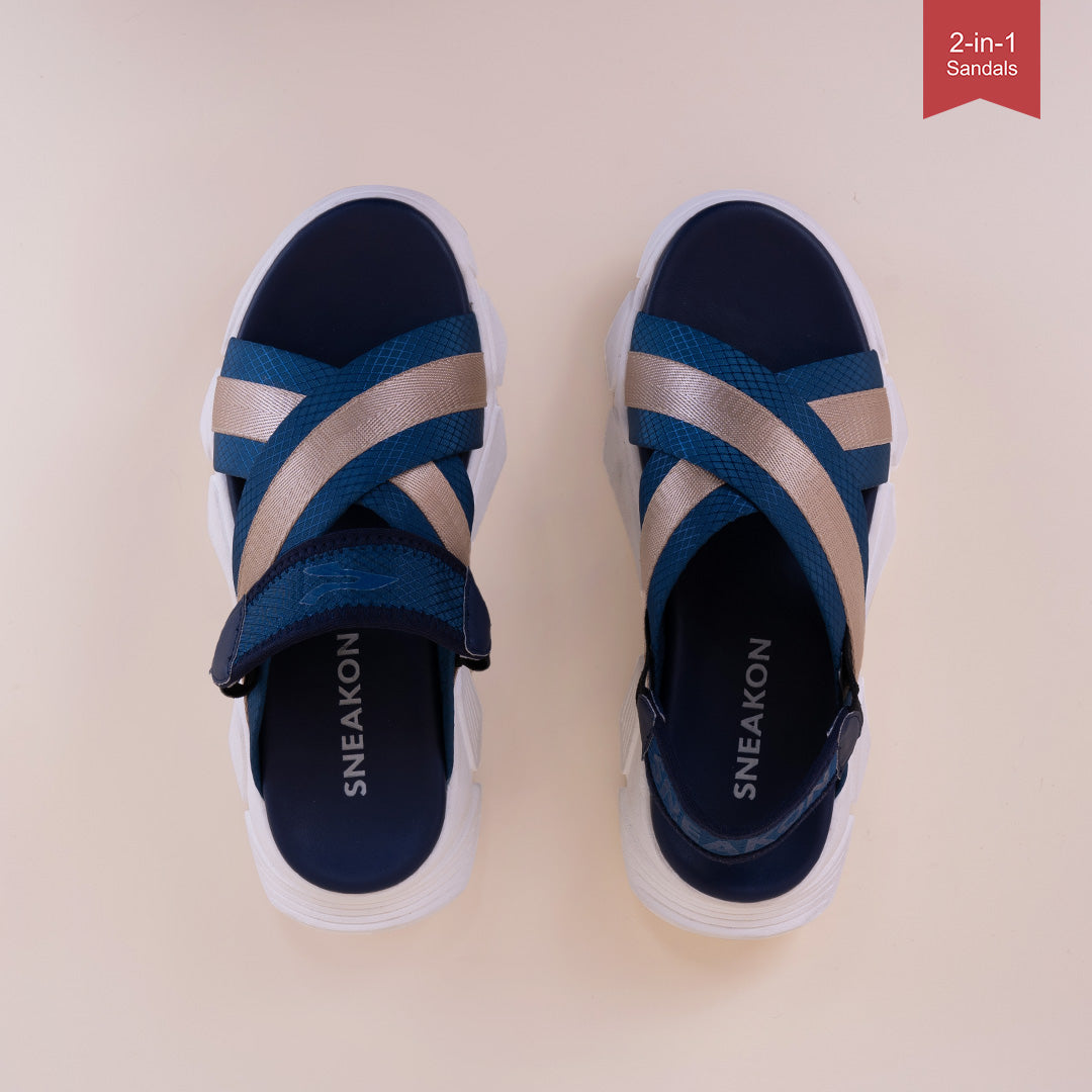Sneakon 2in1 Ritz Sandal GoldenBlue - Women