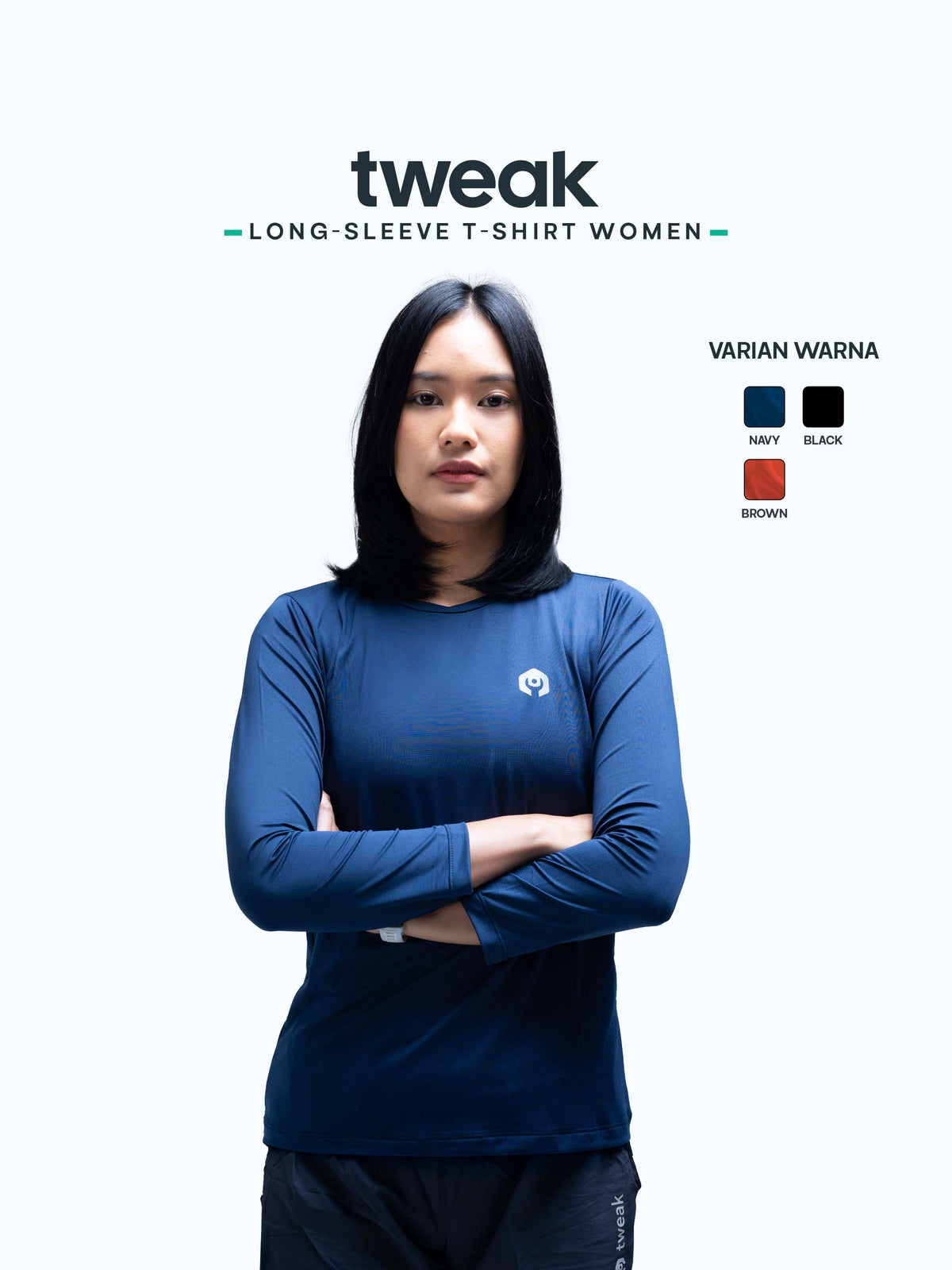 TWEAK  Long Sleeve Tshirt Navy - Women