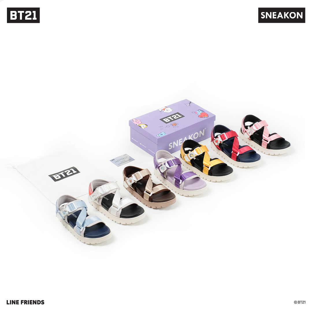 Sneakon BT21 Doodle Sandals - TATA
