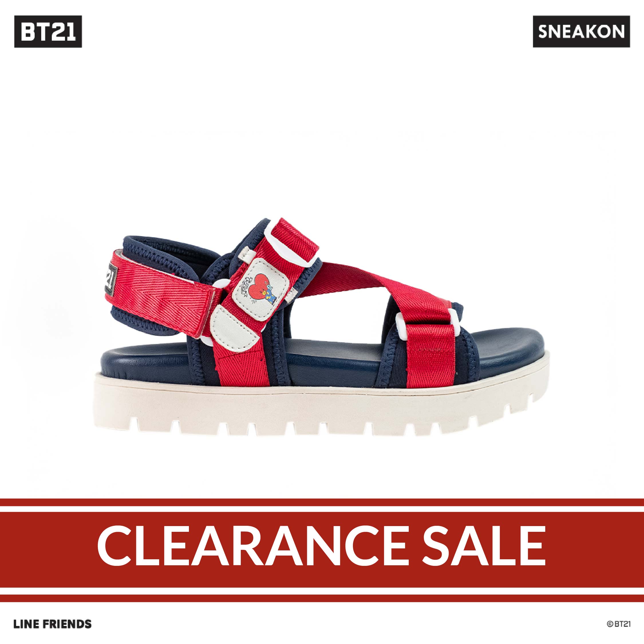 Sneakon BT21 Doodle Sandals - TATA