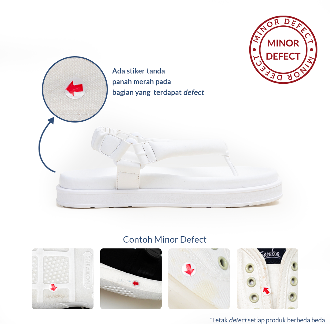 [Minor Defect] Sneakon Marshmallow Sandals White - Women