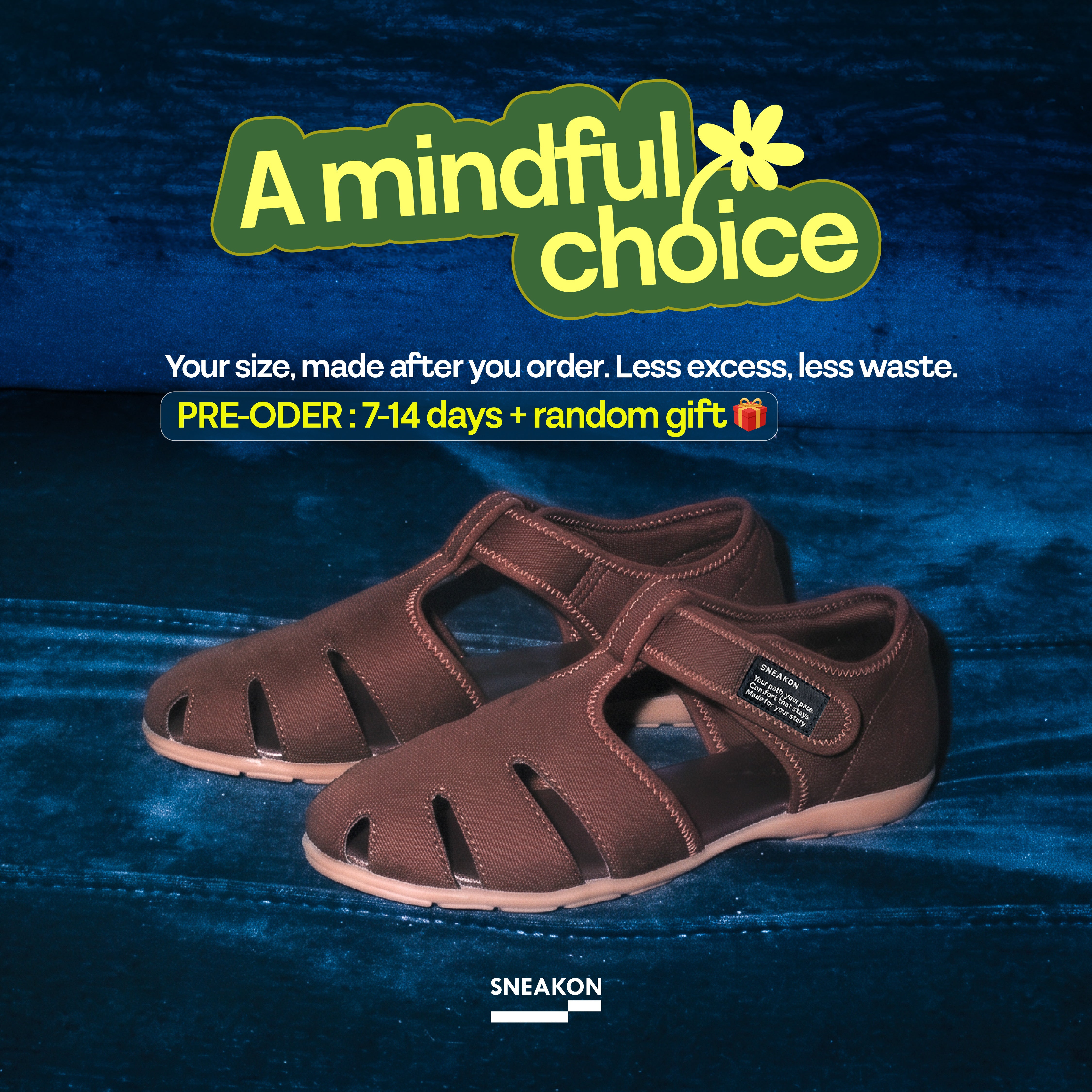 [Mindful Choice PO] Sneakon Laras Coklat - Women