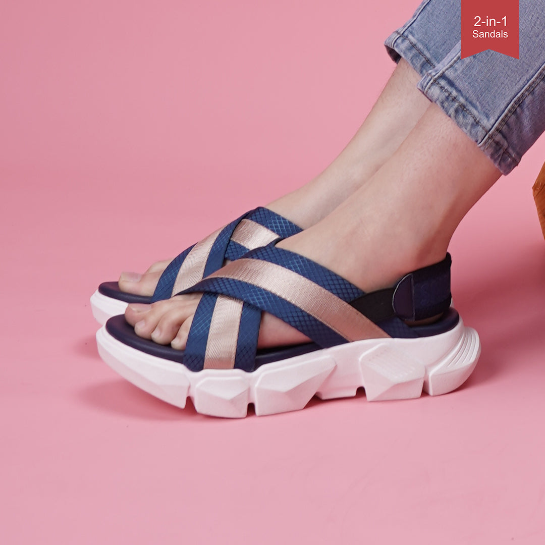 [Minor Defect] Sneakon 2in1 Ritz Sandal GoldenBlue - Women