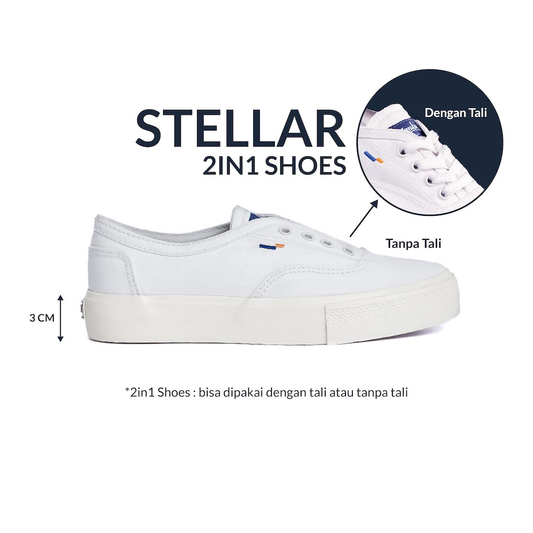 Sneakon 2in1 Stellar DustyWhite - Unisex Size 36-40