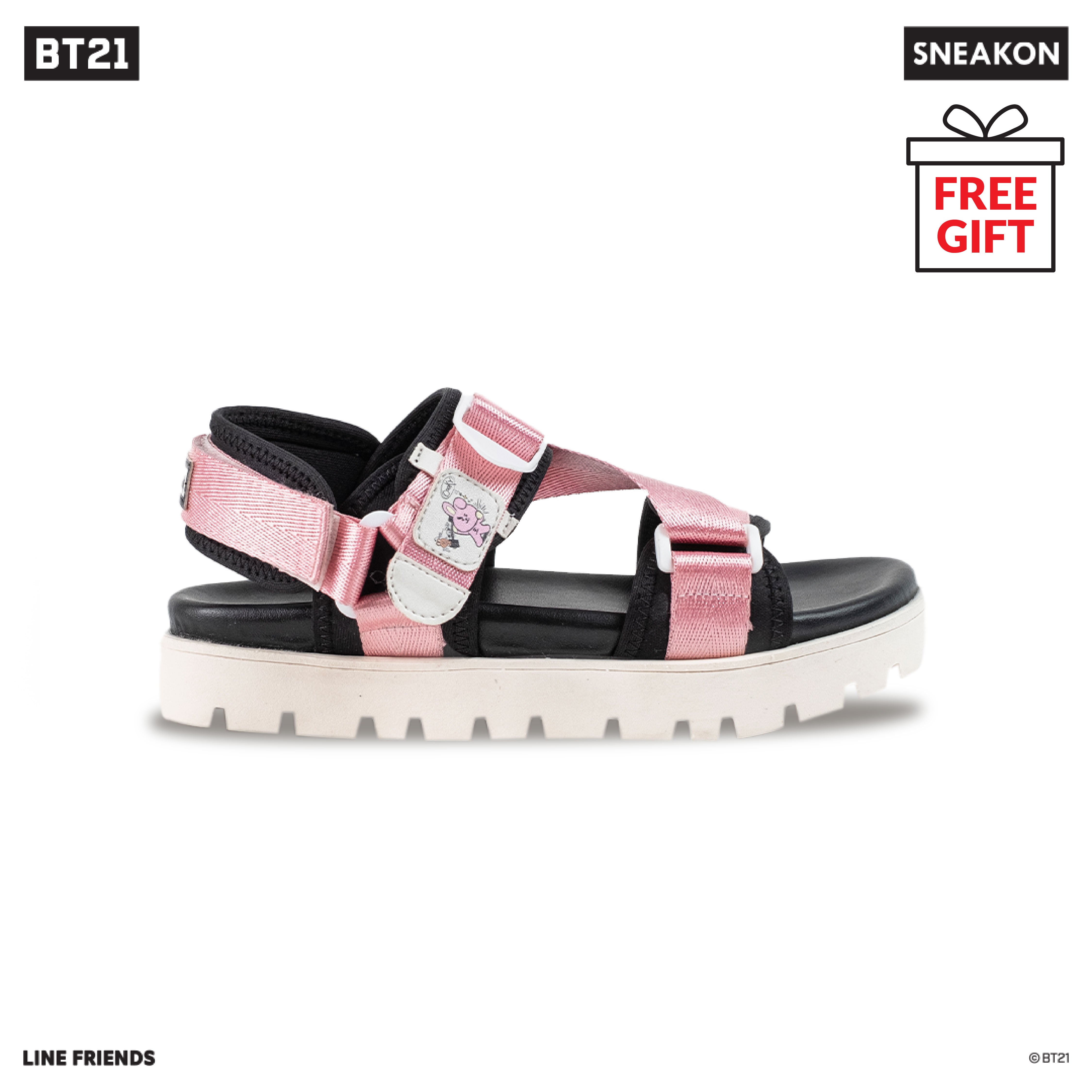 Sneakon BT21 Doodle Sandals - COOKY