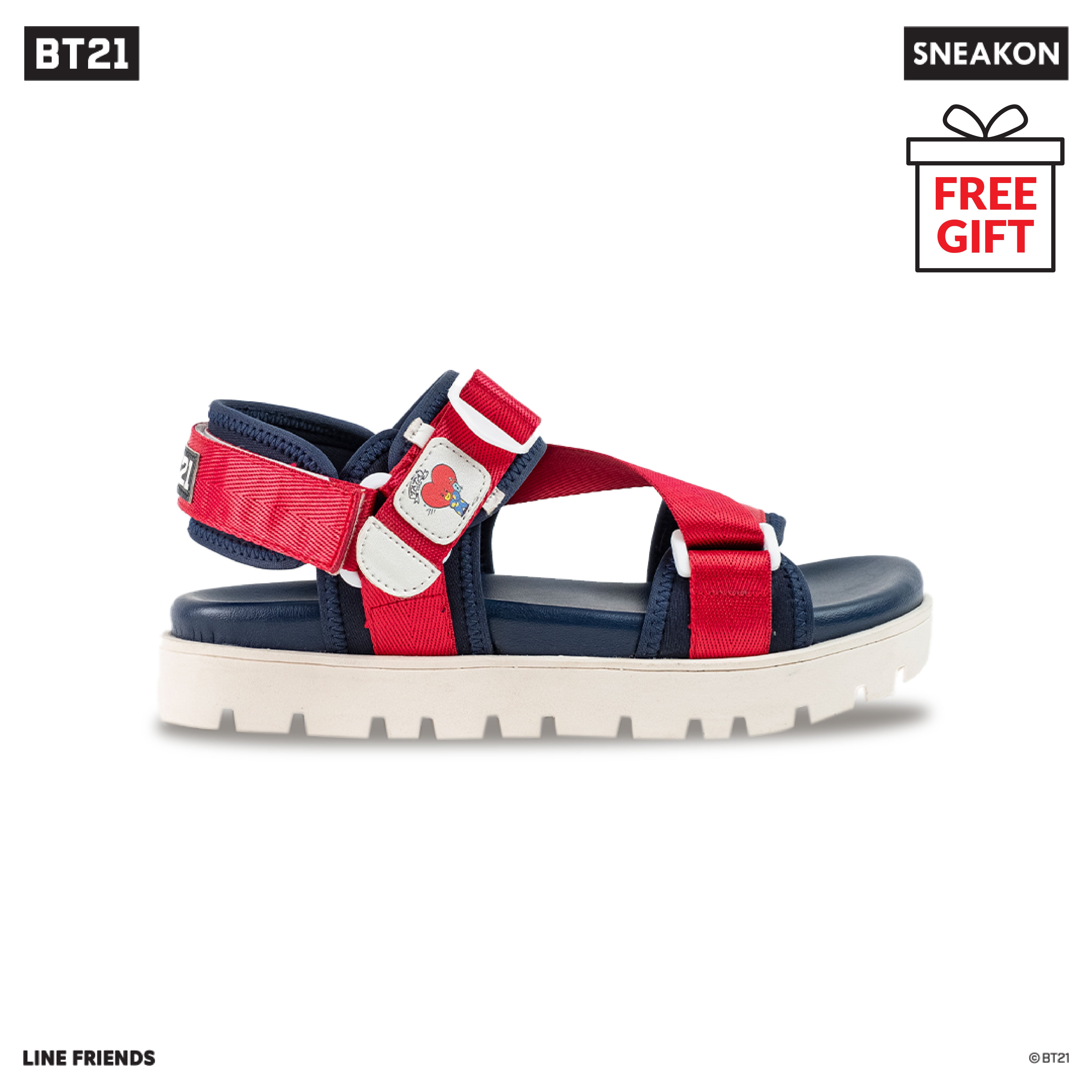 Sneakon BT21 Doodle Sandals - TATA