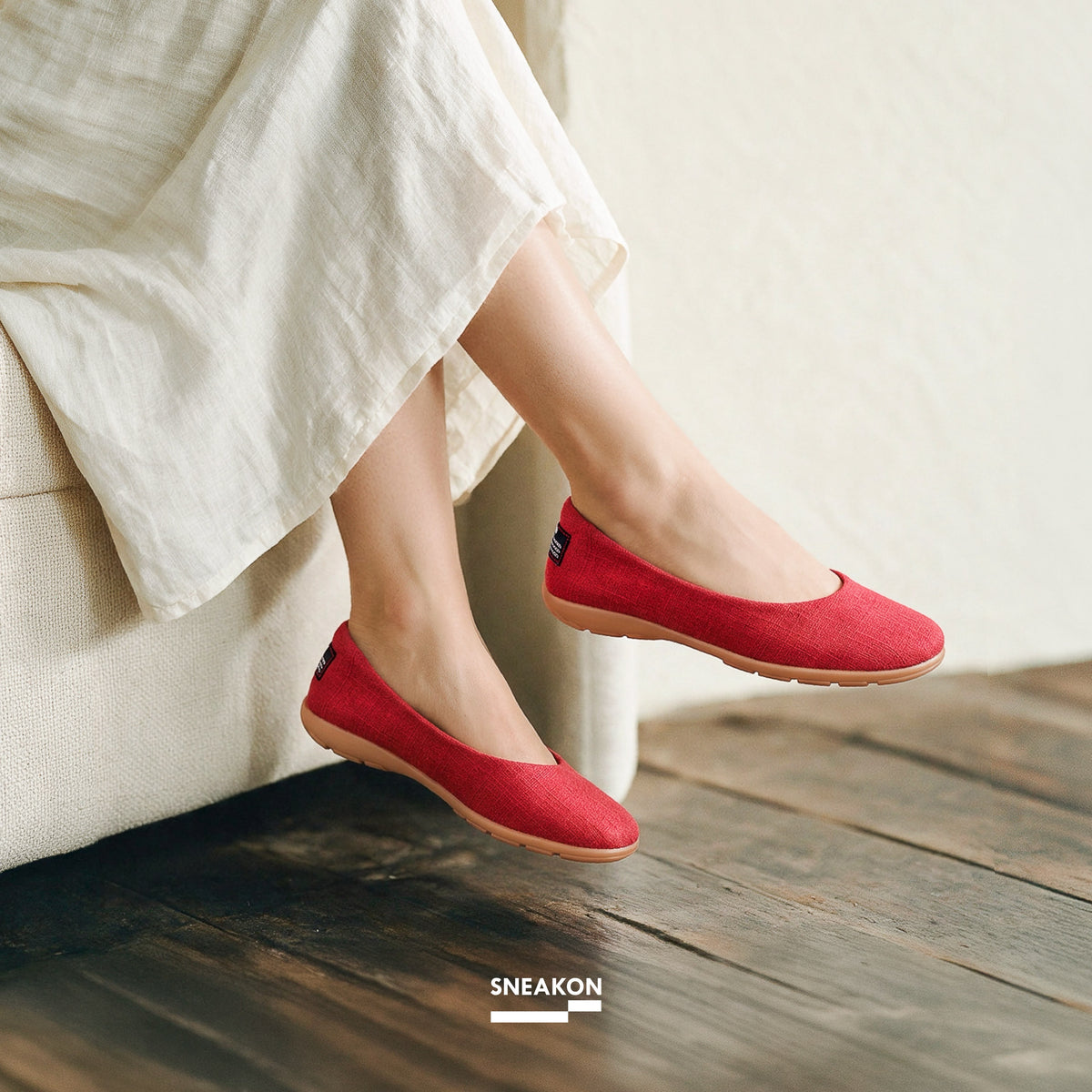 Sneakon Cotton Series - Bata Red