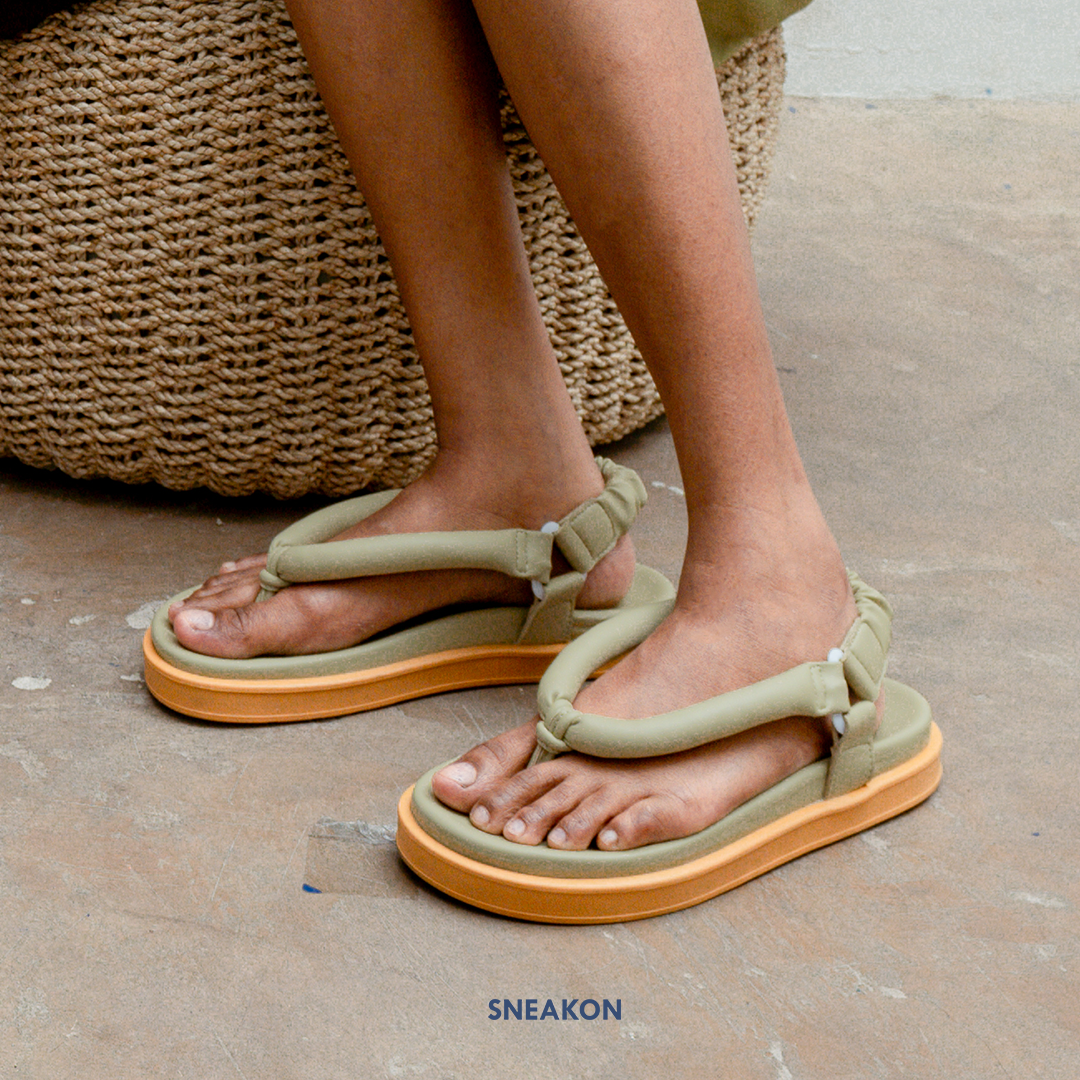 Sneakon Marshmallow Sandals Sage Gum - Women
